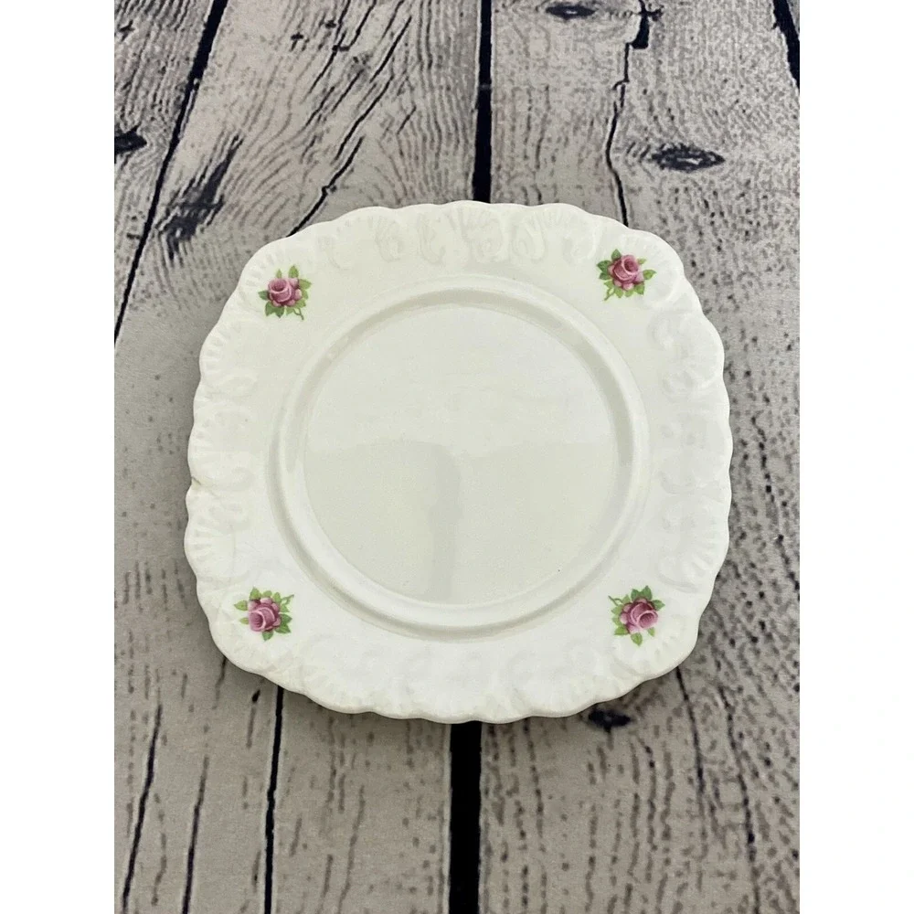 Royal Stafford‎ Bone China Covered Butter Dish Pink Rose Cottage Core